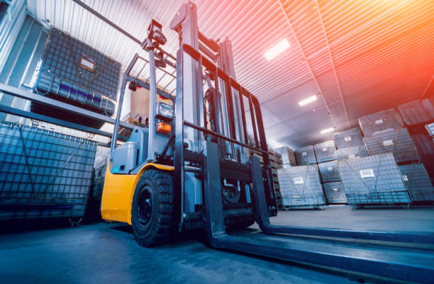Wholesale warehouse and forklift